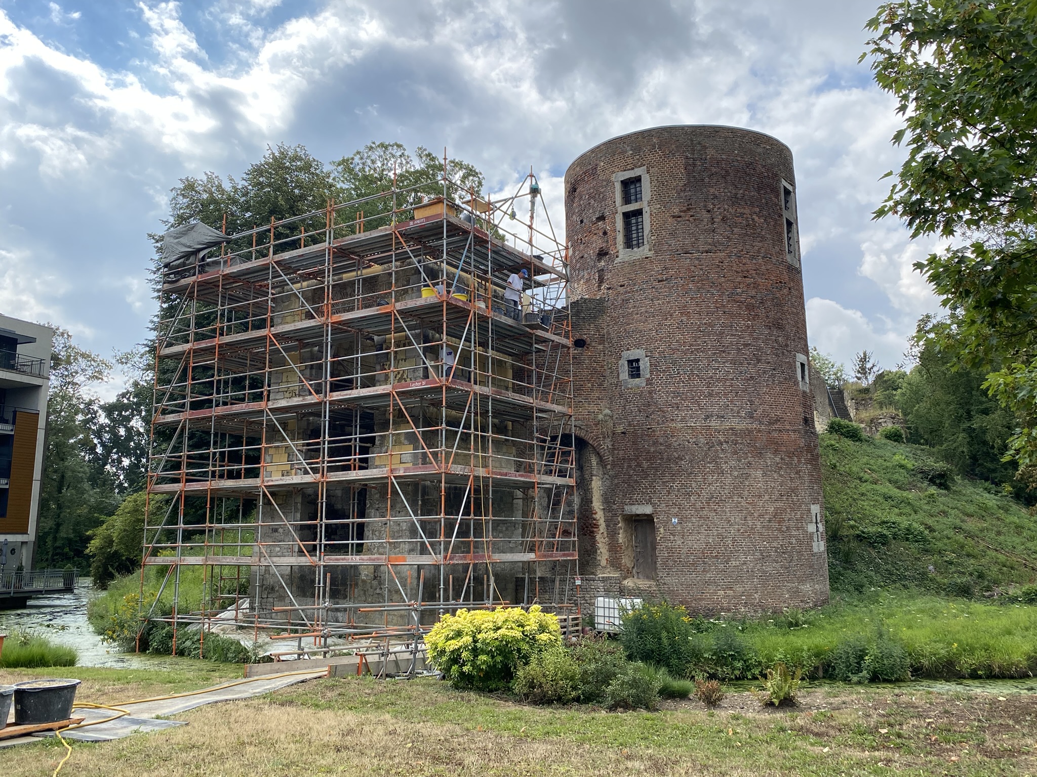 Werkzaamheden kasteelruïne Stein